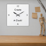 Create A Personalised Clock 2!<br><div class="desc">Add a touch of art to the time on your wall and make any room look better. Give a gift to a friend or loved one with a cherished picture. A stylish and useful way to display a favourite photograph. Choose one of three styles and shapes, whichever is to your...</div>