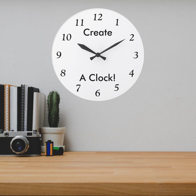 Create A Personalised Clock! Large Clock (Creator Uploaded)
