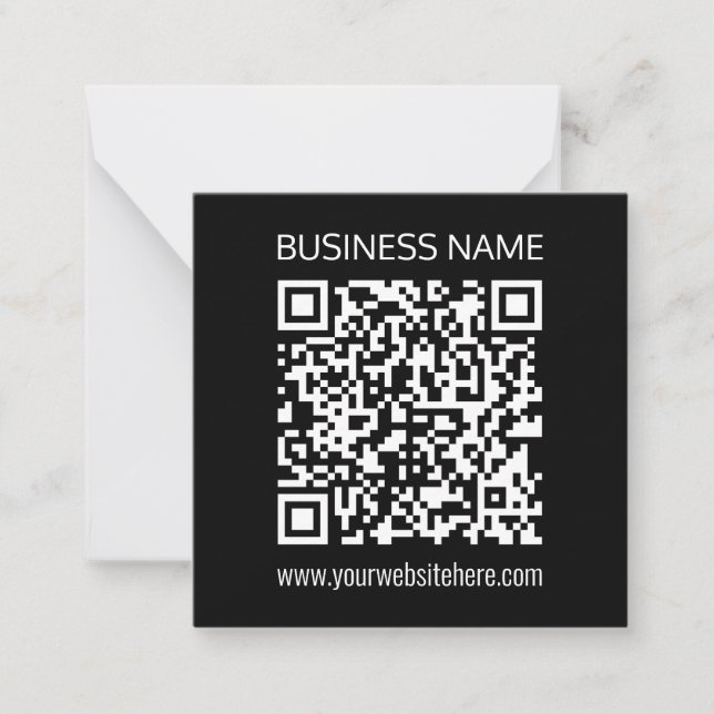 Create a QR Code Instantly with Your Website’s URL Card (Front)