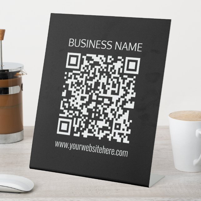 Create a QR Code Instantly with Your Website’s URL Pedestal Sign (In SItu)
