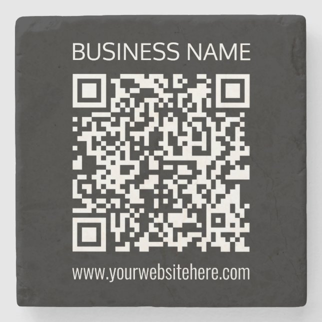 Create a QR Code Instantly with Your Website’s URL Stone Coaster (Front)