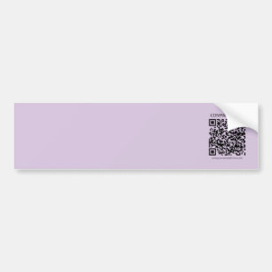 Create a QR Code   Pale Lavender Violet Bumper Sticker