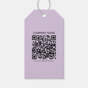 Create a QR Code Pale Lavender Violet Gift Tags