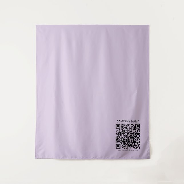 Create a QR Code | Pale Lavender Violet Tapestry (Front)