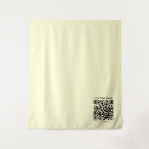 Create a QR Code   Pale Yellow Tapestry