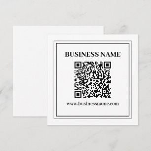 Create a Scannable QR code Black & White Card