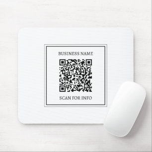 Create a Scannable QR code Black & White Mouse Mat