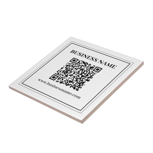 Create a Scannable QR code | Black & White Tile (Side)