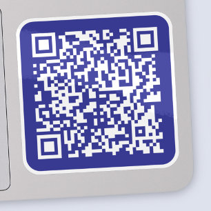 Create a Scannable QR code   Editable Dark Blue