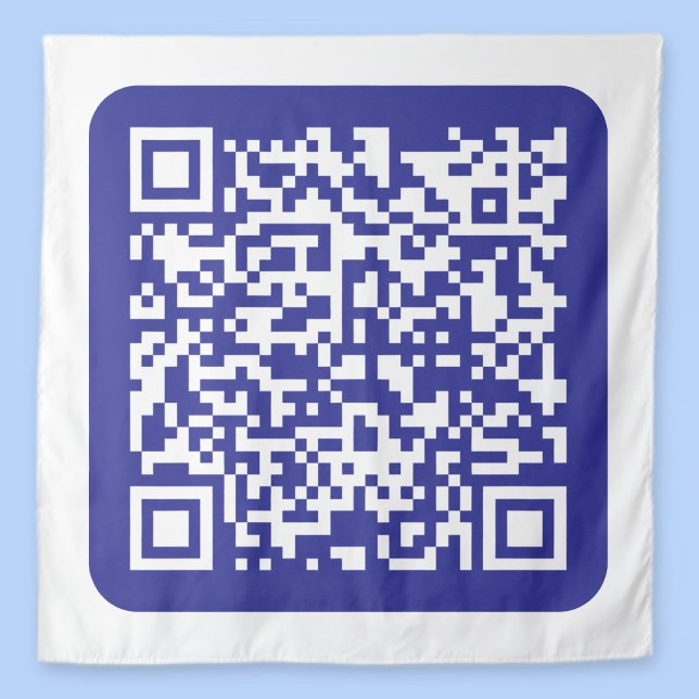 Create a Scannable QR code | Editable Dark Blue Tapestry (Creator Uploaded)