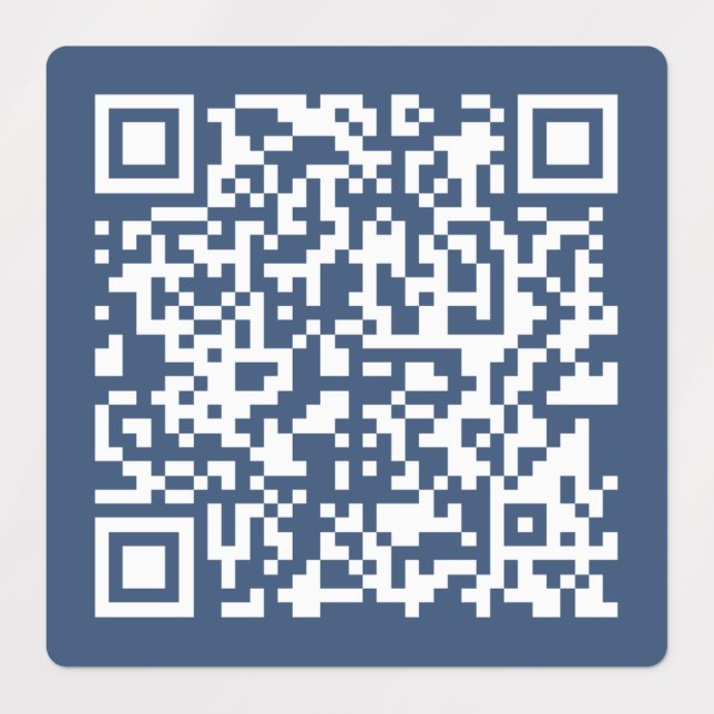 Create a Scannable QR Code | Faded Navy Blue  (Design 1)