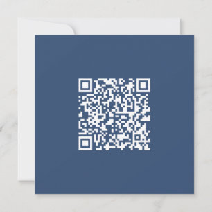 Create a Scannable QR Code   Faded Navy Blue  Card