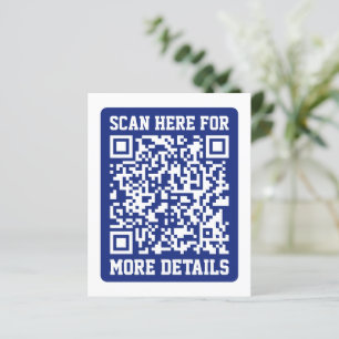 Create a Scannable QR code Navy Blue (editable)