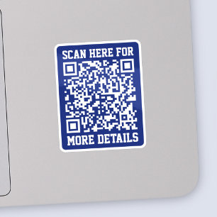 Create a Scannable QR code Navy Blue (editable)