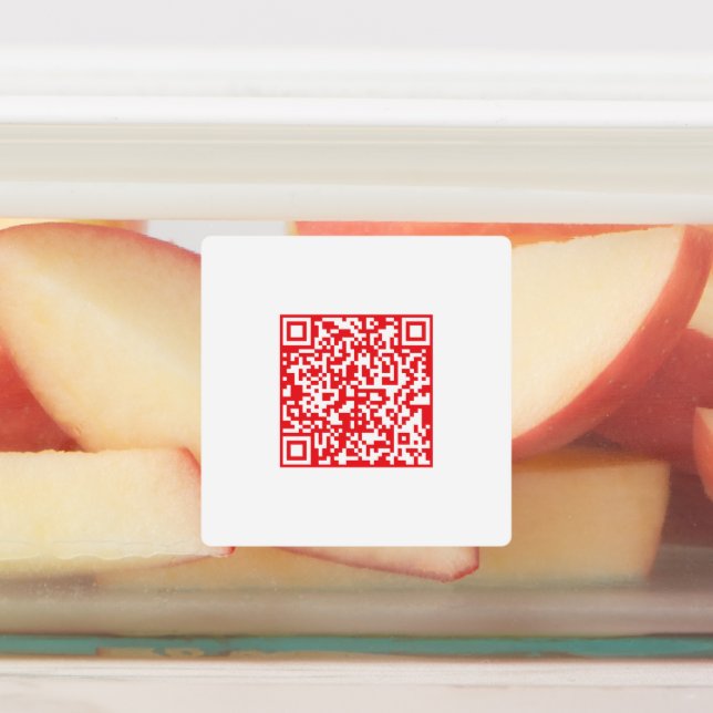Create a Scannable Red (editable) QR code (Affixed)
