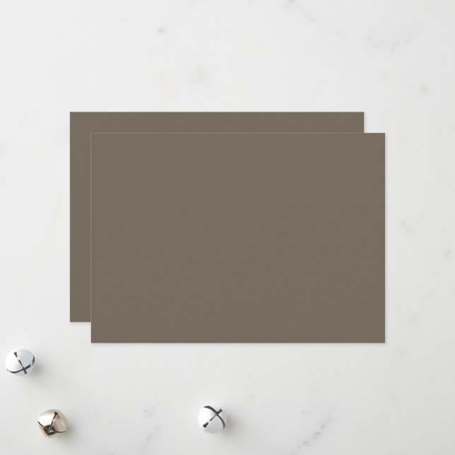 Create a Stylish Living Space with a Brown Wall an Holiday Card (Front/Back In Situ)