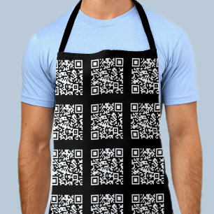 Create a Tiled QR code Pattern Editable Colour Apron