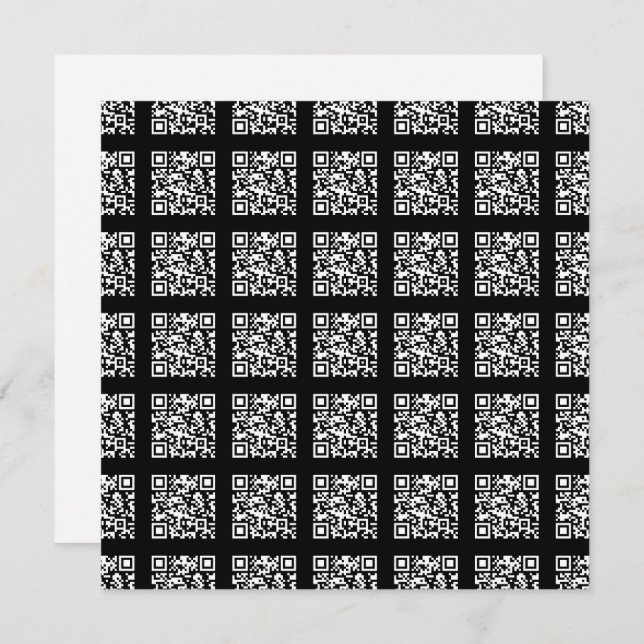 Create a Tiled QR code Pattern | Editable Colour Card (Front/Back)