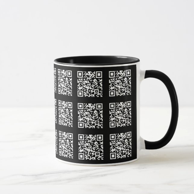 Create a Tiled QR code Pattern | Editable Colour Mug (Right)