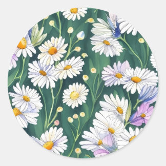 Create a timeless look with the classic beauty round sticker