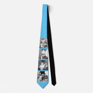 Create an Instagram Collage w/ 4 photos light blue Tie