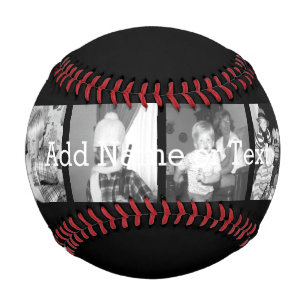 Create an Instagram Collage with 4 photos - black Baseball