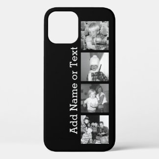 Create an Instagram Collage with 4 photos - Black iPhone 12 Pro Case