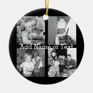 Create an Instagram Collage with 4 photos - black Ceramic Tree Decoration