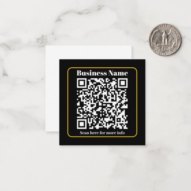 Create an Instantly Scannable Business QR code Card (Front/Back In Situ)