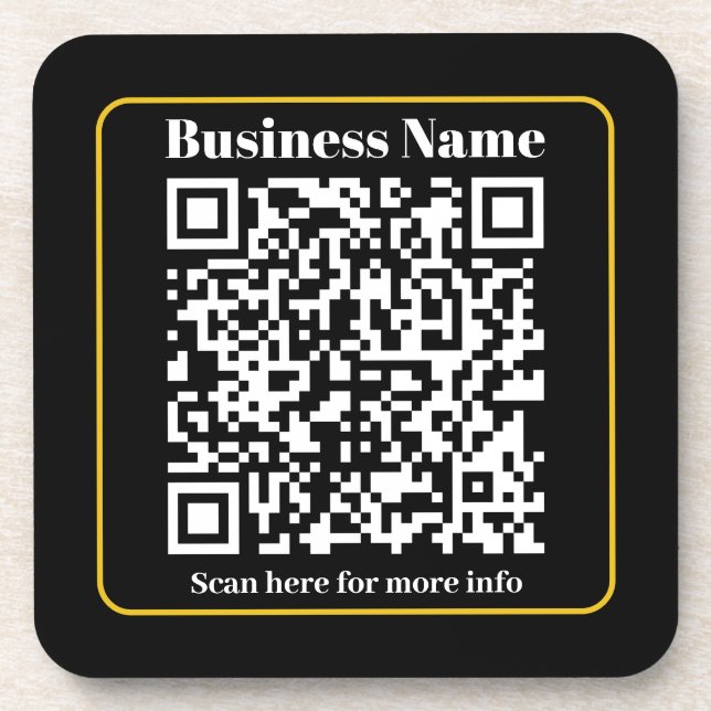 Create an Instantly Scannable Business QR code Coaster (Front)