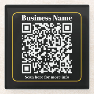Create an Instantly Scannable Business QR code Glass Coaster