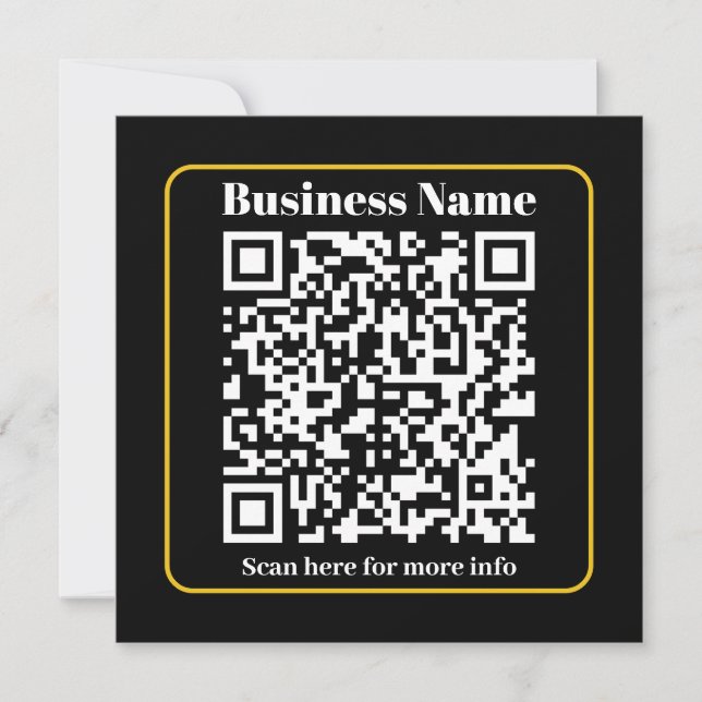 Create an Instantly Scannable Business QR code Holiday Card (Front)