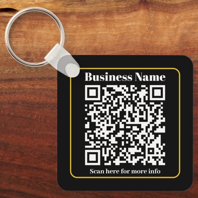 Create an Instantly Scannable Business QR code Key Ring (Front)