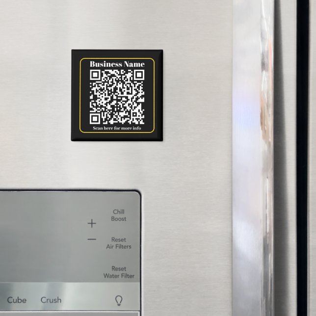 Create an Instantly Scannable Business QR code Magnet (In Situ (Fridge))