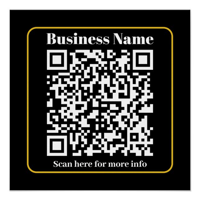 Create an Instantly Scannable Business QR code Poster (Front)