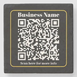 Create an Instantly Scannable Business QR code Stone Coaster