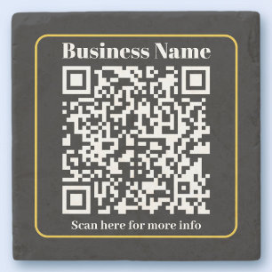 Create an Instantly Scannable Business QR code Stone Coaster