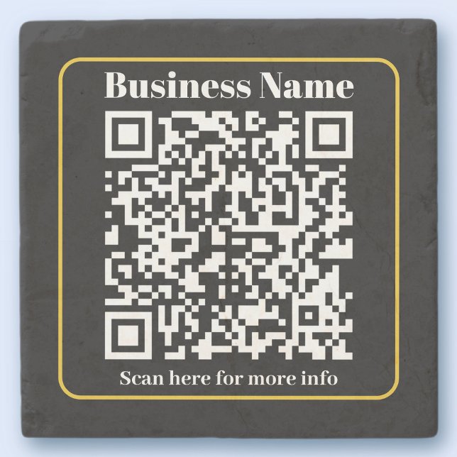 Create an Instantly Scannable Business QR code Stone Coaster (Creator Uploaded)