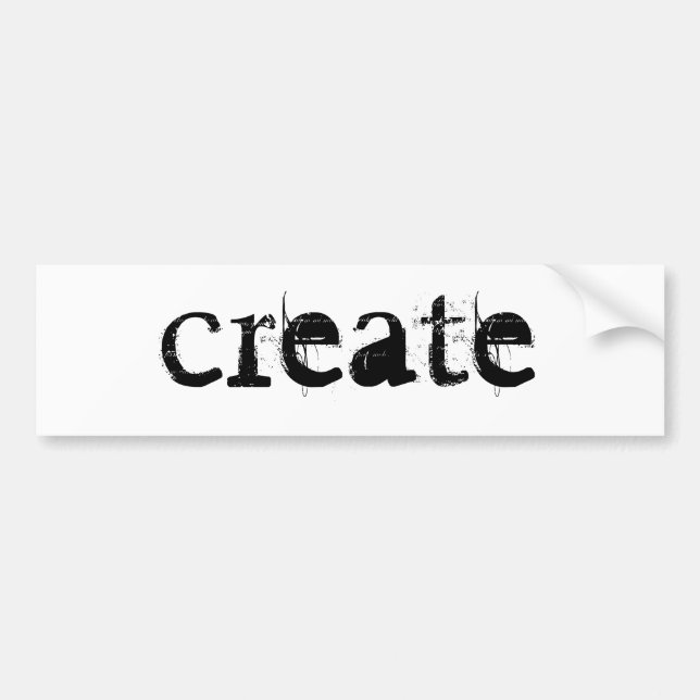 create bumper sticker (Front)