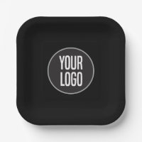 Create Business Logo Paper Cocktail Black