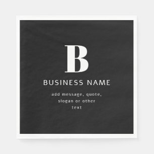 Create Business Name, Monogram & Additional Text Napkin