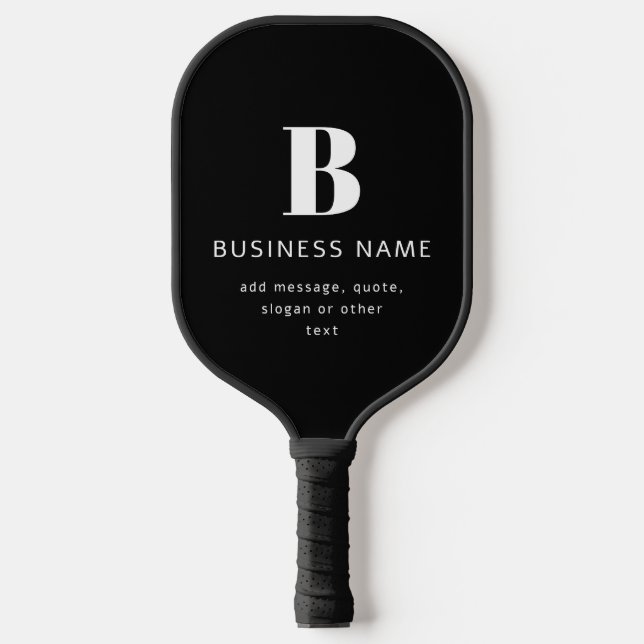 Create Business Name, Monogram & Additional Text Pickleball Paddle (Front)