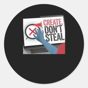 Create classic round sticker