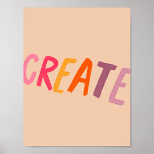 CREATE Colorful Poster