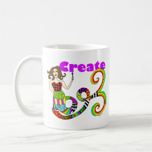 Create Colourful Mermaid Muse Coffee Mug