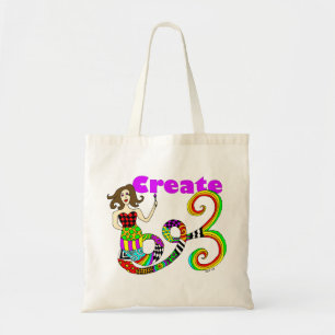 Create Colourful Mermaid Muse Tote Bag