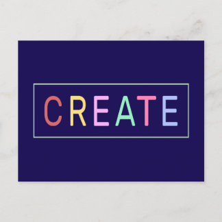 Create Colourful Word Postcard