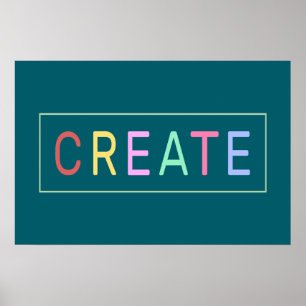 Create Colourful Word Poster