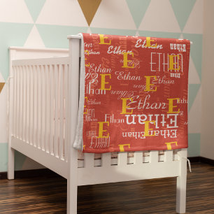 create cool fleece blanket with your name initial