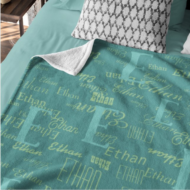 Create Cool Pattern with your own Name Fleece Blanket (Creator Uploaded)